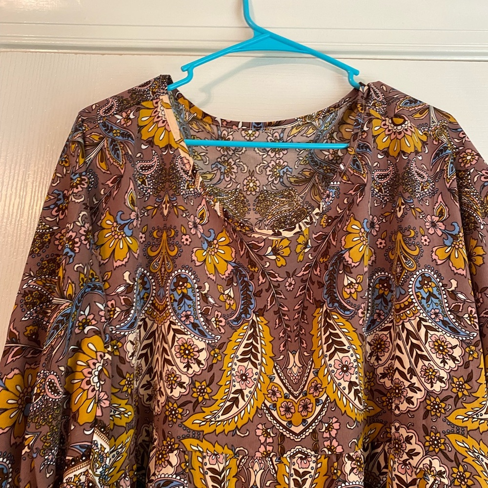 Boho Floral Blouse